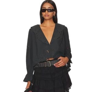 Free people black matisse cut work top